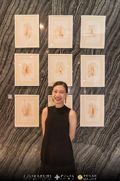 Z:\Pulse Awards\photos\Artist Quynh Lam and her work Peaches.jpg
